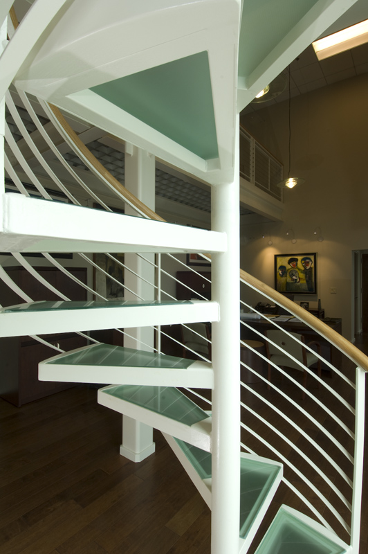 Stair Parts Project: Custom Circular Staircase with Floating Treads